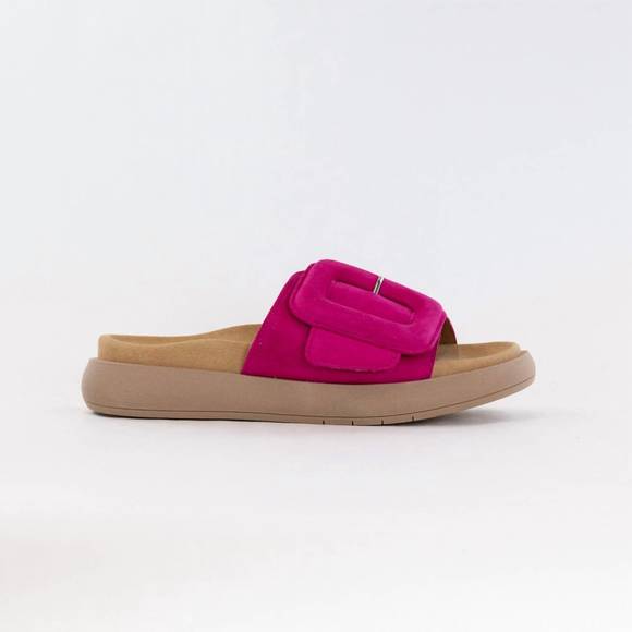NEW GABOR women's wrapped velcro buckle slip on sandal in pink